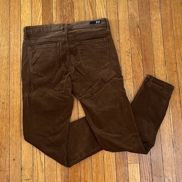 Kut from the Kloth brown Diana Fab Ab Skinny Corduroy. Sz 8. Stretchy. - Picture 2 of 4